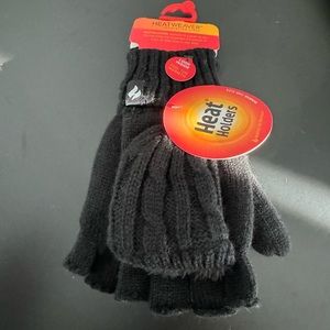 Heat Holders Black Gloves NWT